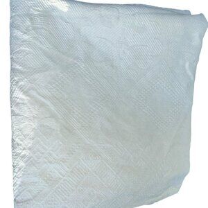 Antique white cotton Stunning Matellase coverlet bedspread TWIN
